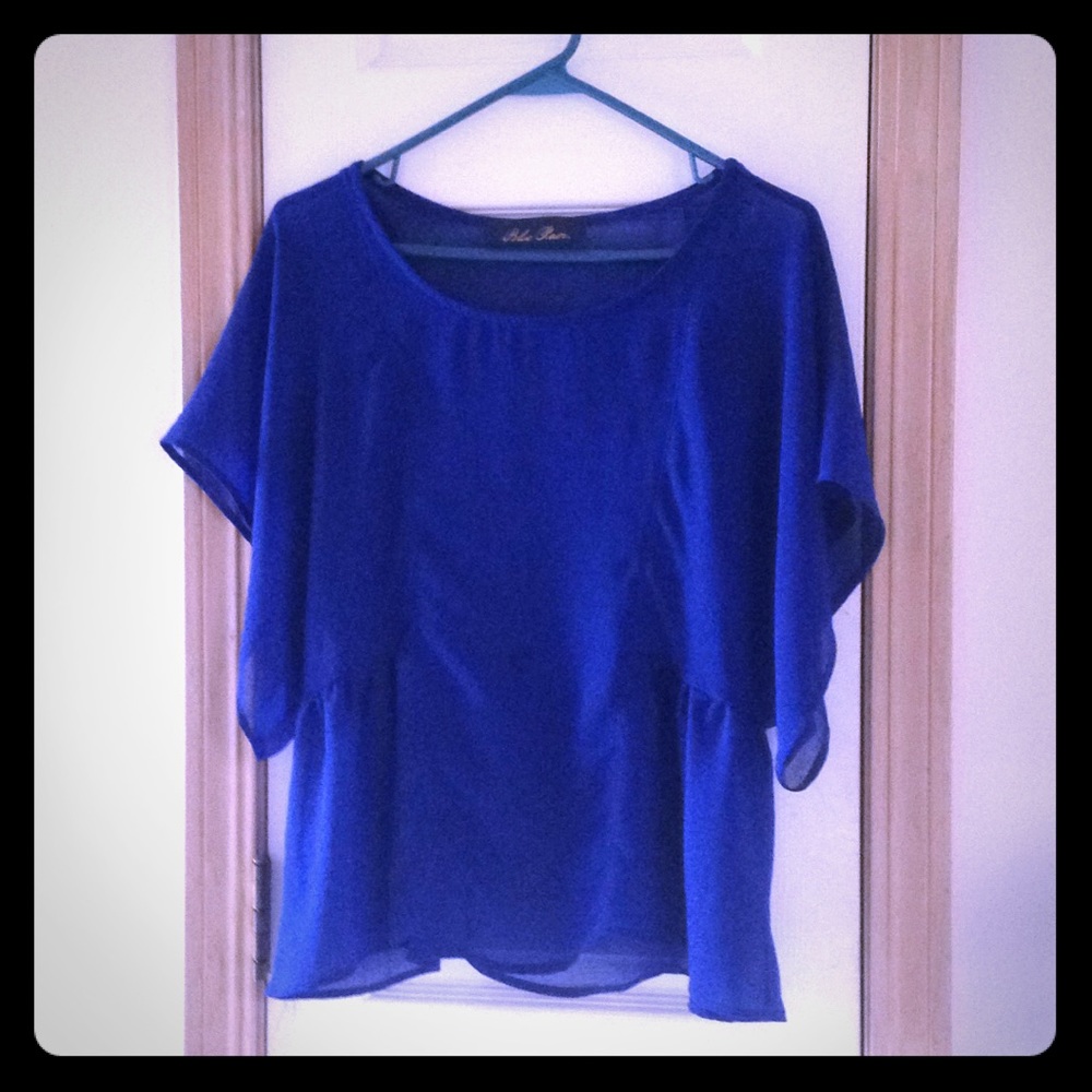 Flowy Blue Blouse